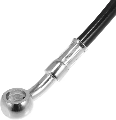 Vista 7 de Motoforti 66.93 pulgadas de longitud 0.394 in ID motocicleta línea de freno hidráulico tubo de manguera de aceite de acero inoxidable trenzado cable