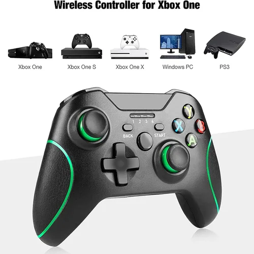 Vista 2 de Controlador inalámbrico para Xbox One controlador de gamepad de 24 GHZ compatible con Xbox OneOne SOne XOne Series XSElitePC Windows 7810 con doble