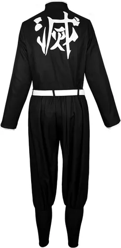 Vista 5 de Tanjirou Zenitsu Cosplay Costume Japanese Anime Kimono Outfit Halloween