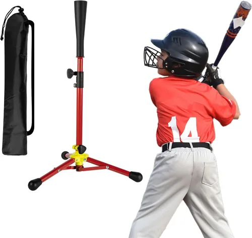 Vista 11 de Kids Baseball Tee, 20.87 to 31.29 Inches Batting Tees for Baseball with Carry Bag, Portable Stable Baseball Tees for Hitting, Tripod Tanner Tee for