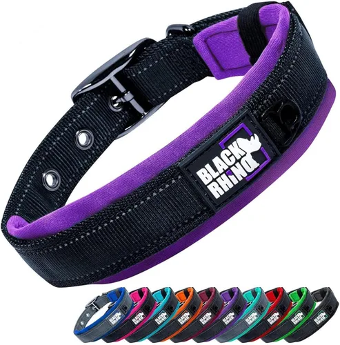 Vista 24 de Black Rhino - The Comfort Collar - Collar de perro acolchado de neopreno ultra suave para todas las razas. Resistente, ajustable, reflectante