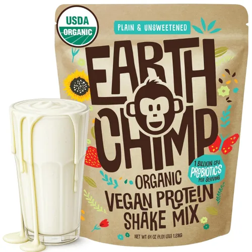 Vista 13 de EarthChimp Proteína Vegana Orgánica en Polvo - con Probióticos - Sin OMG, Sin Lácteos, Sin Suero, Proteína en Polvo a Base de Plantas para Mujeres