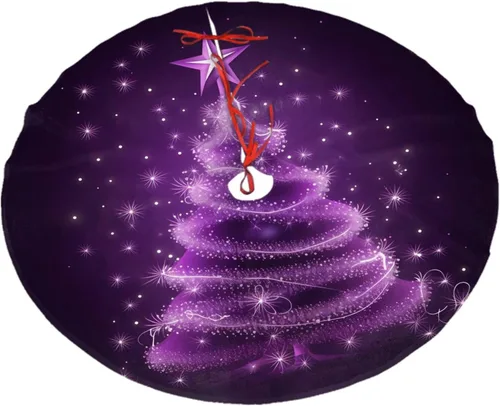 Vista 17 de Faldas de árbol de bandera estadounidense, adornos de Navidad, tapete de árbol de águila de fuegos artificiales para fiestas de Navidad, vacaciones