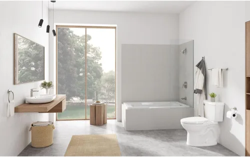 Vista 8 de American Standard 8017A60GRC-291 Advanced Clean 100 SpaLet Asiento de bidé, color blanco alabastro