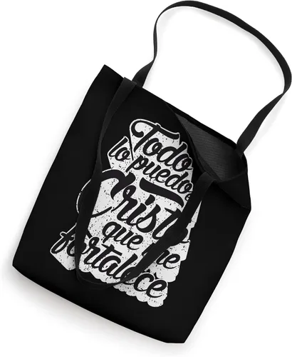 Vista 2 de Cristo Me Fortalece Regalo Cristiano En Espanol - Bolsa de mano
