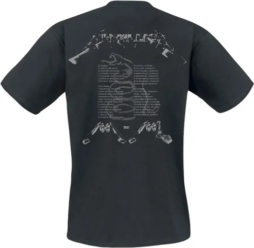 Vista 2 de Metallica T Shirt 4 Faces Band Logo Official Mens Black