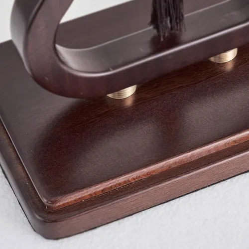 Vista 5 de Lámpara para escritorio, lámpara de mesa de noche, estilo retro, sala de estar, estudio, sala de té, lámpara de tela de madera maciza, lámparas