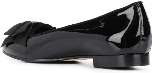 Vista 3 de YDN Zapatos planos clásicos de ballet para mujer con pajarita, punta redonda, uniforme de oficina, trabajo, zapatos casuales talla 4-15 M de EE. UU