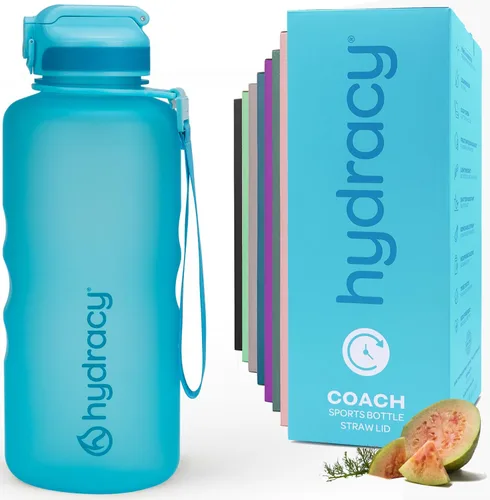 Vista 17 de Hydracy Botella de agua de plástico Tritan de 2.3 L sin BPA con correa de hombro ajustable, tapa a prueba de derrames y práctica boquilla de Lus
