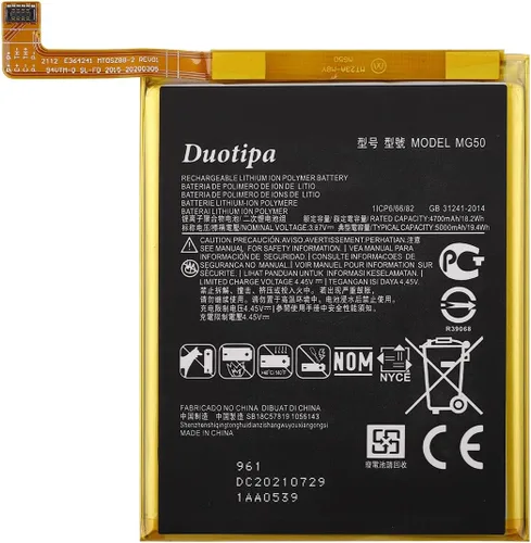 Vista 3 de Duotipa Batería MG50 compatible con Moto G9 Plus con kit de herramientas de reparación