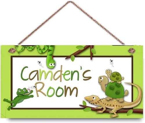 Vista 16 de Letreros personalizados, lindo letrero de mapache, decoración de pared personalizada, nombre personalizado, habitación de niños, habitación de bebé