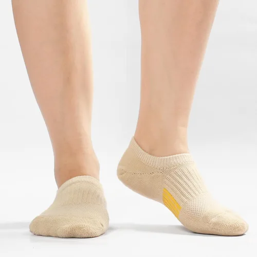 Vista 4 de Calcetines invisibles para mujer, acolchados, de corte bajo, atléticos, ocultos, para tenis, tobillos, calcetines invisibles para correr, 46 pares