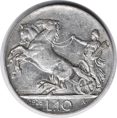 Vista 2 de 1926 P R Italia 10 Lire KM68.1 Sin certificado AU