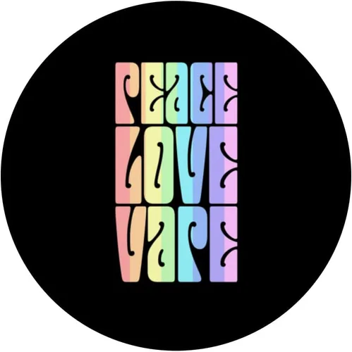 Vista 3 de Peace Love Vape - PopSockets de moda pastel intercambiables PopGrip