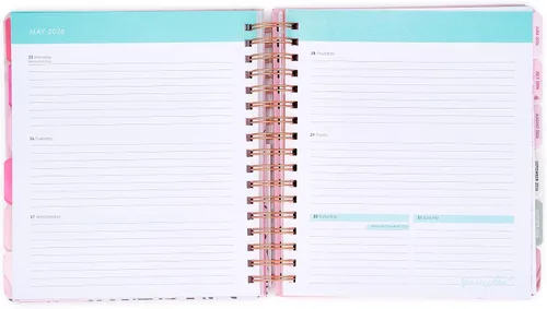 Vista 3 de Agenda y calendario diario grande de 18 meses “Organized Chaos” 2022-2023: Votum Agenda con vistas mensuales, semanales y diarias, Agenda personal