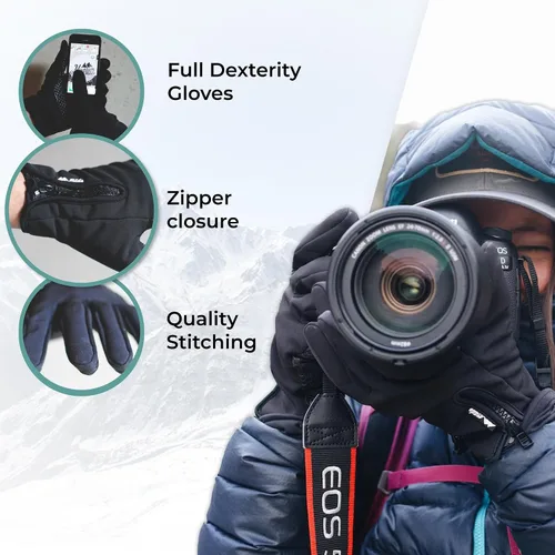 Vista 3 de Cold Weather Genesis Gloves for Men and Women
