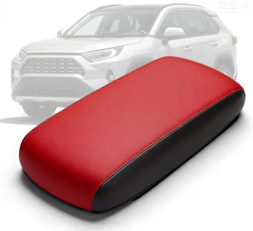 Vista 13 de AOMSAZTO Fundas de reposabrazos para Toyota RAV4 2013-2018 Beige