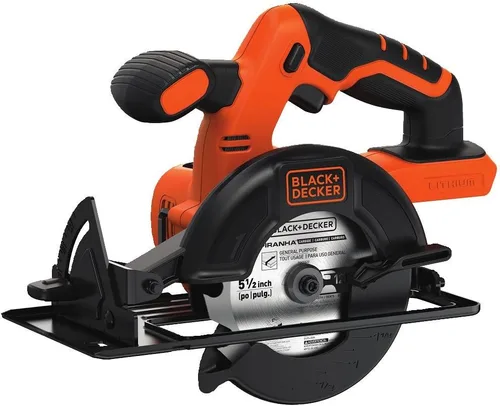 Vista 2 de BLACK+DECKER Sierra circular inalámbrica de 20 V MAX de 5-1/2 pulgadas, herramienta solo con IRWIN Tools MARATHON Hoja de sierra circular