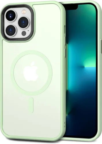Vista 97 de CACOE Funda magnética para iPhone 12 y iPhone 12 Pro de 6.1 pulgadas - Compatible con MagSafe y soporte magnético para teléfono en el automóvil,