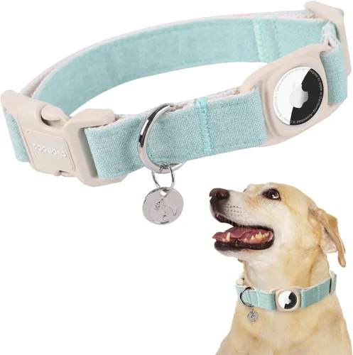 Vista 11 de DOGWONG Collar para perro de San Valentín, collar ajustable de algodón con corazón de caramelo azul, perfecto para perros pequeños a medianos