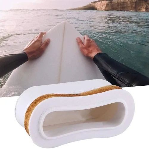 Vista 3 de Alomejor Mango de tabla de surf de plástico para montaje en tabla de remo inserto ergonómico accesorio de surf blanco