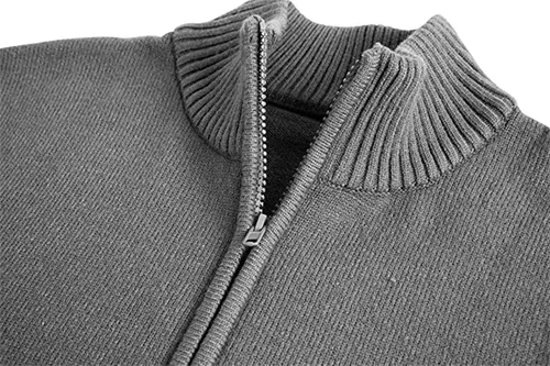 Vista 4 de Mens Polo Shirts Quarter Zip Long Sleeve Classic Casual Pullover Stand Collar Shirts