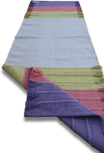 Vista 27 de Jaipur Art & Rugs - Alfombra de yoga de algodón, respetuosa con el medio ambiente, tejida a mano, gruesa (0.945 x 2.835 x 0.197 in)