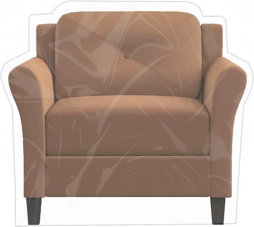 Vista 6 de Imperius Funda para sillón/sillón reclinable, resistente al agua, transparente, gruesa, resistente, cubierta protectora de plástico impermeable