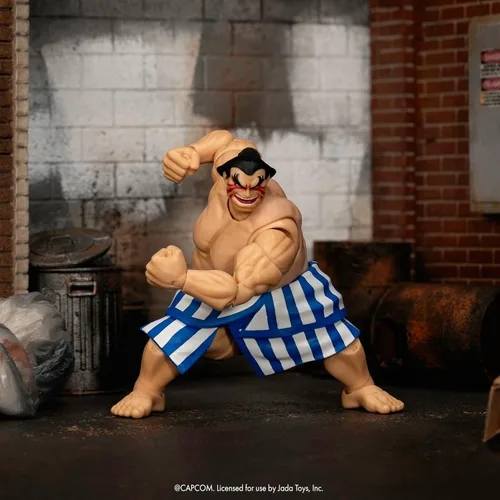 Vista 6 de Jada Street Fighter II E. Figura de acción Honda – Juguetes de escala 1:12