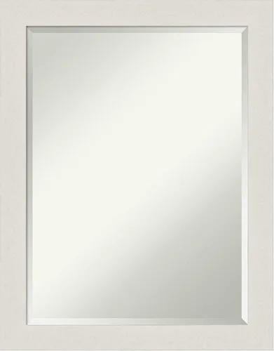 Vista 38 de Amanti Art - Espejo de baño blanco para sobre lavabo, espejo de tocador rectangular blanco de 35x45 para gabinete, marco moderno extragrande, se
