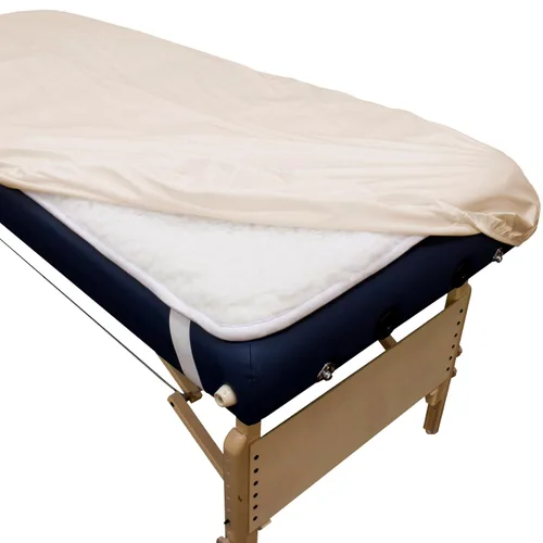 Vista 2 de Body Linen Funda para mesa de masaje, barrera reutilizable con superficie limpia. Material PUL impermeable, lavable a máquina. Protege la mesa