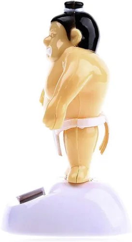 Vista 5 de Sumo Wrestler - Adorno de tablero de instrumentos para interior de automóvil con energía solar, regalo