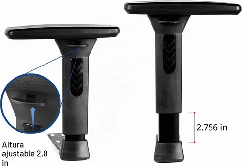 Vista 3 de Frassie - Par de reposabrazos de silla ajustable en altura 3D