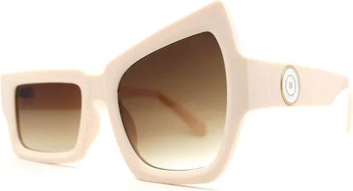 Vista 2 de SA106 Gafas de sol rectangulares de plástico para mujer asimétricas y elevadas divertidas
