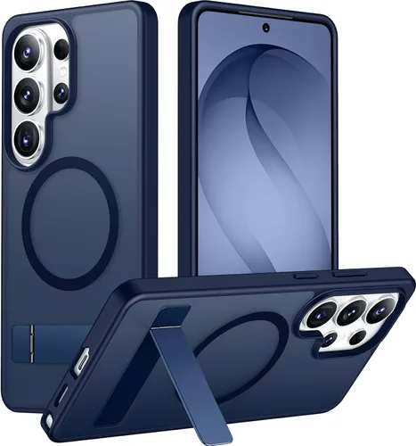 Vista 105 de Temdan Funda para Samsung Galaxy Z Fold 8, compatible con MagSafe, protector de pantalla HD integrado y función atril, protección de bisagra Negro