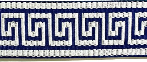 Vista 6 de Cinta tejida jacquard griega de 1-3/4 pulgadas, 6 yardas continuas (A)