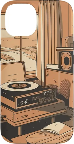 Vista 4 de Lofi Aesthetic Vinyl Music Minimal Calm Nostalgic Art Case for iPhone 16