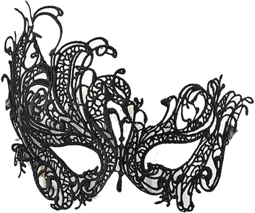 Vista 4 de Máscara de mujer y hombre con diamantes de imitación para parejas Mardi Gras