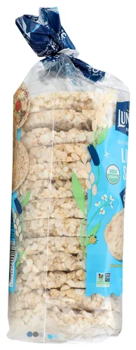 Vista 5 de Lundberg Tortas de arroz integral orgánico sin gluten ligeramente saladas- 8.5 oz