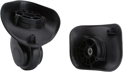 Vista 6 de 1 par de ruedas para maletero rueda de equipaje rueda de repuesto giratoria universal de repuesto para equipaje maleta ruedas de PVC para maleta