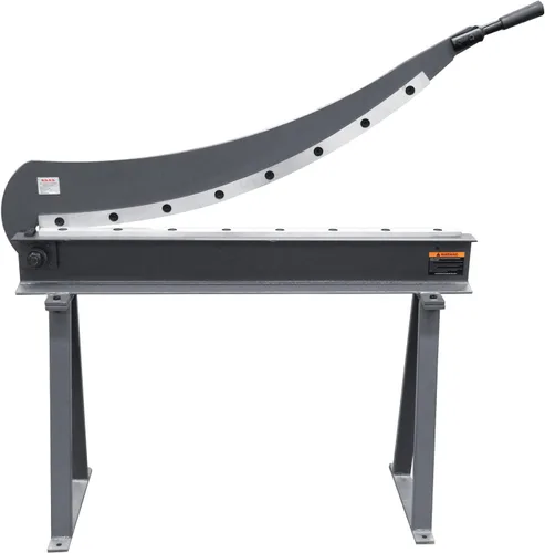 Vista 11 de KAKA INDUSTRIAL Tijeras de chapa metálica, 20 pulgadas, calibre 16 (0.06 pulgadas), cortador de hojas con soporte para fabricación industrial