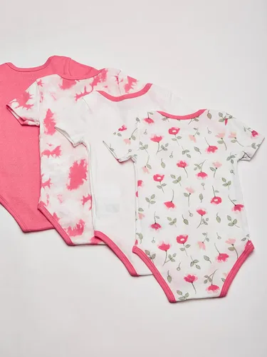 Vista 4 de Calvin Klein Baby-girls Paquete de 4 piezas de mamelucos