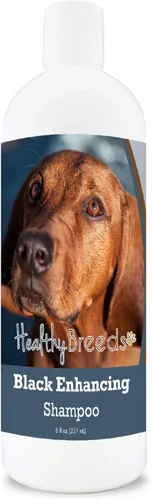 Vista 4 de Healthy Breeds Rottweiler Black Enhancing Shampoo - Limpiador suave con vitamina E, aloe y aceite de coco que añade brillo, brillo e intensidad a