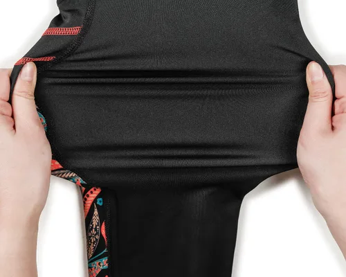 Vista 5 de Yvette Leggings de entrenamiento estampados para mujer, pantalones de yoga de cintura alta con 2 bolsillos que no se transparentan