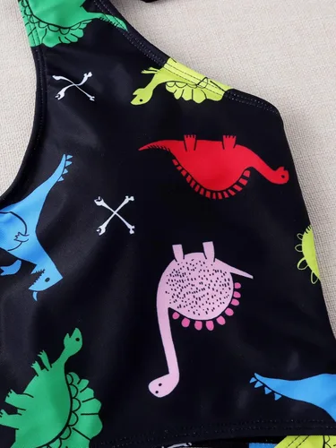 Vista 3 de WDIRARA Traje de baño de una pieza para mujer con tirantes halter y lazo cruzado