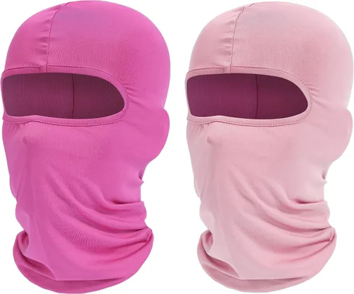 Vista 15 de ROXUN Pasamontañas de esquí, paquete de 2 unidades para motocicleta de Negro+calavera