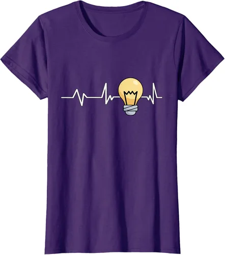 Vista 8 de Bombilla Heartbeat bombilla regalo bombilla bombilla camiseta Negro
