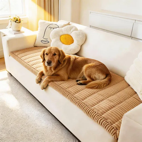 Vista 12 de Awjcsv Funda para Sofá para Perros Lavable, Fundas de Sofá Peludas para Mascotas para Sofá de 3 Cojines, Funda Antideslizante para Sofá