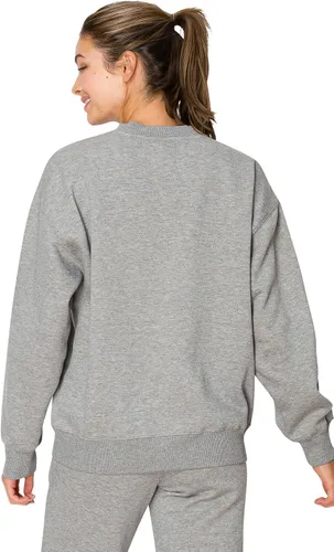 Vista 17 de Cali1850 Sudadera Cloud Nine Fleece Crew para mujer, ajuste relajado, cuello acanalado, puños y dobladillo