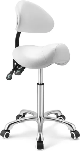 Vista 15 de Kaleurrier Taburete con ruedas para sillas de escritorio giratorias de cocina de salón Asiento de sillín; capacidad de peso de 350 libras; altura